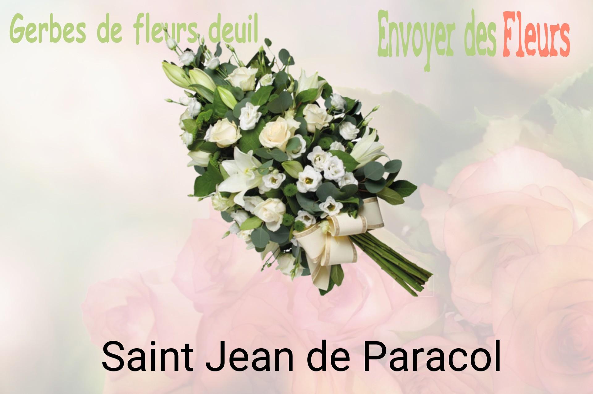 Gerbe de fleurs de deuil livrée à Saint-Jean-de-Paracol